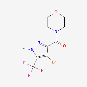 [4-BROMO-1-METHYL-5-(TRIFLUOROMETHYL)-1H-PYRAZOL-3-YL](MORPHOLINO)METHANONE