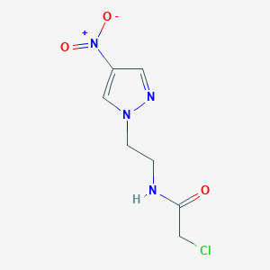 2-CHLORO-N~1~-[2-(4-NITRO-1H-PYRAZOL-1-YL)ETHYL]ACETAMIDE