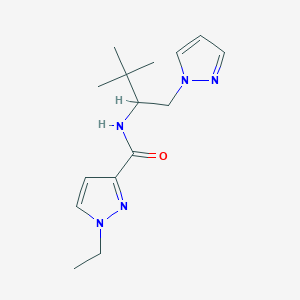 N-[2,2-dimethyl-1-(1H-pyrazol-1-ylmethyl)propyl]-1-ethyl-1H-pyrazole-3-carboxamide