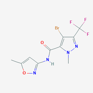 4-bromo-1-methyl-N-(5-methyl-3-isoxazolyl)-3-(trifluoromethyl)-1H-pyrazole-5-carboxamide