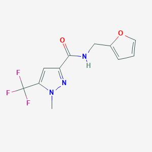 N-(2-furylmethyl)-1-methyl-5-(trifluoromethyl)-1H-pyrazole-3-carboxamide