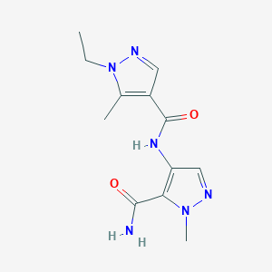 N-[5-(aminocarbonyl)-1-methyl-1H-pyrazol-4-yl]-1-ethyl-5-methyl-1H-pyrazole-4-carboxamide