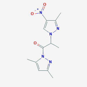 1-[2-(3,5-dimethyl-1H-pyrazol-1-yl)-1-methyl-2-oxoethyl]-3-methyl-4-nitro-1H-pyrazole