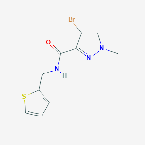 4-bromo-1-methyl-N-(2-thienylmethyl)-1H-pyrazole-3-carboxamide