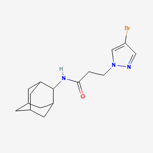 N~1~-(2-ADAMANTYL)-3-(4-BROMO-1H-PYRAZOL-1-YL)PROPANAMIDE