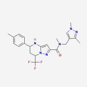 N~2~-[(1,3-DIMETHYL-1H-PYRAZOL-4-YL)METHYL]-N~2~-METHYL-5-(4-METHYLPHENYL)-7-(TRIFLUOROMETHYL)-4,5,6,7-TETRAHYDROPYRAZOLO[1,5-A]PYRIMIDINE-2-CARBOXAMIDE