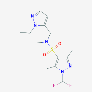 1-(difluoromethyl)-N-[(1-ethyl-1H-pyrazol-5-yl)methyl]-N,3,5-trimethyl-1H-pyrazole-4-sulfonamide