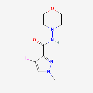 4-IODO-1-METHYL-N-MORPHOLINO-1H-PYRAZOLE-3-CARBOXAMIDE