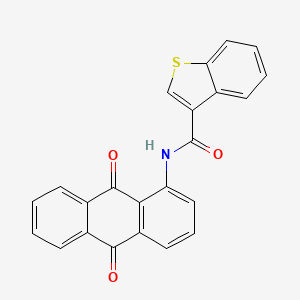 N-(9,10-dioxo-9,10-dihydroanthracen-1-yl)-1-benzothiophene-3-carboxamide