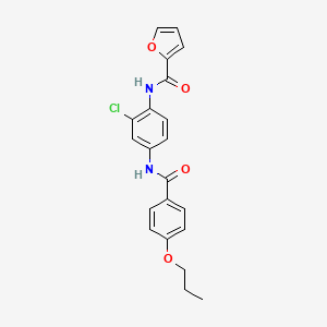 N~2~-{2-CHLORO-4-[(4-PROPOXYBENZOYL)AMINO]PHENYL}-2-FURAMIDE