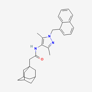 2-(1-adamantyl)-N-[3,5-dimethyl-1-(1-naphthylmethyl)-1H-pyrazol-4-yl]acetamide