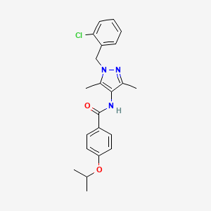 N~1~-[1-(2-CHLOROBENZYL)-3,5-DIMETHYL-1H-PYRAZOL-4-YL]-4-ISOPROPOXYBENZAMIDE