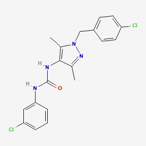 N-[1-(4-chlorobenzyl)-3,5-dimethyl-1H-pyrazol-4-yl]-N'-(3-chlorophenyl)urea