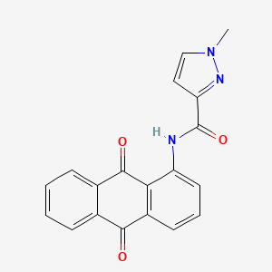 N-(9,10-dioxo-9,10-dihydroanthracen-1-yl)-1-methyl-1H-pyrazole-3-carboxamide