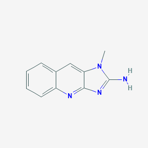molecular formula C11H10N4 B043384 1H-咪唑并(4,5-b)喹啉-2-胺, 1-甲基- CAS No. 156215-58-6