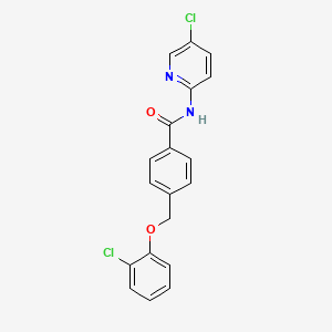 4-[(2-chlorophenoxy)methyl]-N-(5-chloropyridin-2-yl)benzamide