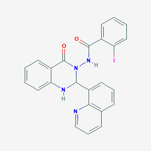 2-IODO-N-[4-OXO-2-(8-QUINOLYL)-1,4-DIHYDRO-3(2H)-QUINAZOLINYL]BENZAMIDE