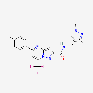 N-[(1,3-dimethyl-1H-pyrazol-4-yl)methyl]-5-(4-methylphenyl)-7-(trifluoromethyl)pyrazolo[1,5-a]pyrimidine-2-carboxamide