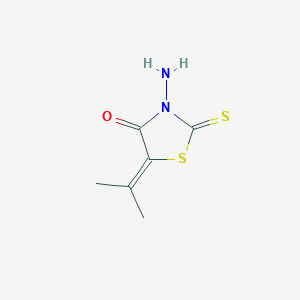 molecular formula C6H8N2OS2 B4338519 3-AMINO-5-(1-METHYLETHYLIDENE)-2-THIOXO-1,3-THIAZOLAN-4-ONE 