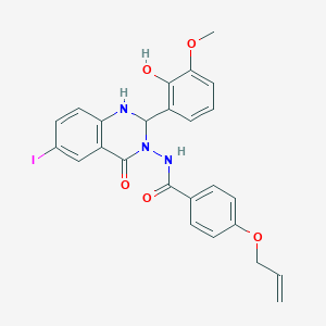 4-(allyloxy)-N-[2-(2-hydroxy-3-methoxyphenyl)-6-iodo-4-oxo-1,4-dihydro-3(2H)-quinazolinyl]benzamide