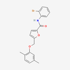 molecular formula C20H18BrNO3 B4338711 N-(2-bromophenyl)-5-[(2,5-dimethylphenoxy)methyl]furan-2-carboxamide 