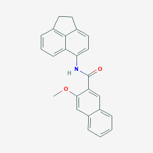 molecular formula C24H19NO2 B433884 N-(1,2-dihydroacenaphthylen-5-yl)-3-methoxynaphthalene-2-carboxamide CAS No. 327052-60-8