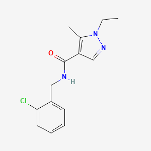 N~4~-(2-CHLOROBENZYL)-1-ETHYL-5-METHYL-1H-PYRAZOLE-4-CARBOXAMIDE