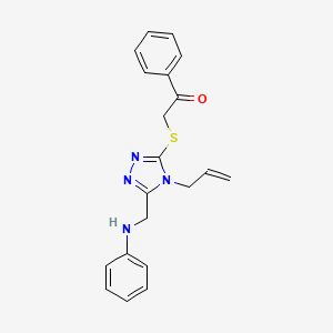 2-{[4-allyl-5-(anilinomethyl)-4H-1,2,4-triazol-3-yl]thio}-1-phenylethanone