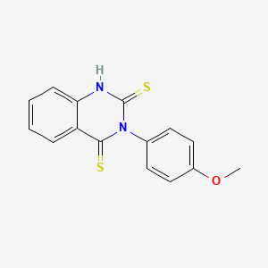 molecular formula C15H12N2OS2 B4338894 3-(4-methoxyphenyl)quinazoline-2,4(1H,3H)-dithione 