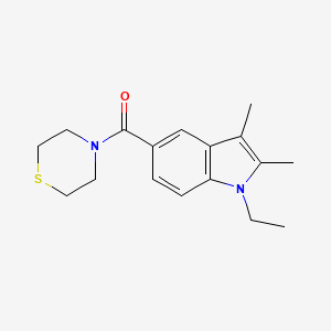 1-ethyl-2,3-dimethyl-5-(4-thiomorpholinylcarbonyl)-1H-indole