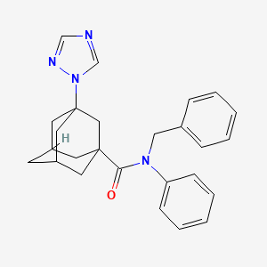 N-benzyl-N-phenyl-3-(1H-1,2,4-triazol-1-yl)-1-adamantanecarboxamide