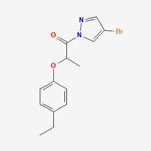 1-(4-BROMO-1H-PYRAZOL-1-YL)-2-(4-ETHYLPHENOXY)-1-PROPANONE