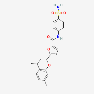 N-[4-(aminosulfonyl)phenyl]-5-[(2-isopropyl-5-methylphenoxy)methyl]-2-furamide