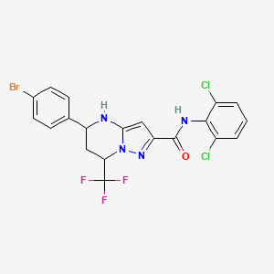 5-(4-BROMOPHENYL)-N~2~-(2,6-DICHLOROPHENYL)-7-(TRIFLUOROMETHYL)-4,5,6,7-TETRAHYDROPYRAZOLO[1,5-A]PYRIMIDINE-2-CARBOXAMIDE