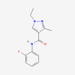 1-ETHYL-N~4~-(2-FLUOROPHENYL)-3-METHYL-1H-PYRAZOLE-4-CARBOXAMIDE