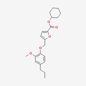 Cyclohexyl 5-[(2-methoxy-4-propylphenoxy)methyl]furan-2-carboxylate