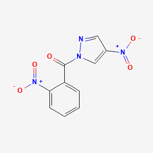 molecular formula C10H6N4O5 B4339173 (2-nitrophenyl)(4-nitro-1H-pyrazol-1-yl)methanone 