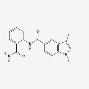 N~5~-[2-(AMINOCARBONYL)PHENYL]-1,2,3-TRIMETHYL-1H-INDOLE-5-CARBOXAMIDE