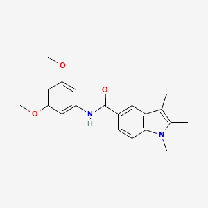 N-(3,5-dimethoxyphenyl)-1,2,3-trimethyl-1H-indole-5-carboxamide