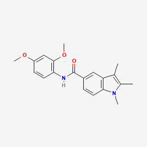 N-(2,4-dimethoxyphenyl)-1,2,3-trimethyl-1H-indole-5-carboxamide