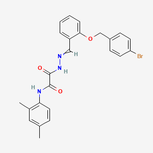 molecular formula C24H22BrN3O3 B4339227 2-(2-{2-[(4-bromobenzyl)oxy]benzylidene}hydrazino)-N-(2,4-dimethylphenyl)-2-oxoacetamide 