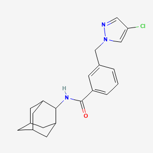 N-(2-ADAMANTYL)-3-[(4-CHLORO-1H-PYRAZOL-1-YL)METHYL]BENZAMIDE