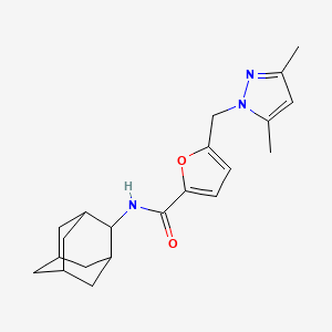 N~2~-(2-ADAMANTYL)-5-[(3,5-DIMETHYL-1H-PYRAZOL-1-YL)METHYL]-2-FURAMIDE