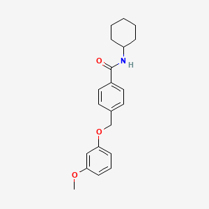 N-cyclohexyl-4-[(3-methoxyphenoxy)methyl]benzamide