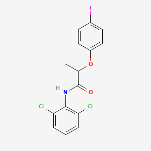 molecular formula C15H12Cl2INO2 B4339318 N-(2,6-dichlorophenyl)-2-(4-iodophenoxy)propanamide 