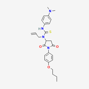 N-ALLYL-N-[1-(4-BUTOXYPHENYL)-2,5-DIOXOTETRAHYDRO-1H-PYRROL-3-YL]-N'-[4-(DIMETHYLAMINO)PHENYL]THIOUREA