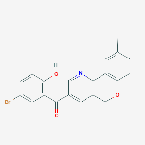 molecular formula C20H14BrNO3 B433947 (5-bromo-2-hydroxyphenyl)(9-methyl-5H-chromeno[4,3-b]pyridin-3-yl)methanone CAS No. 651727-49-0