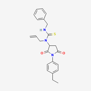 N-allyl-N'-benzyl-N-[1-(4-ethylphenyl)-2,5-dioxo-3-pyrrolidinyl]thiourea