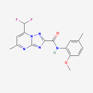 7-(difluoromethyl)-N-(2-methoxy-5-methylphenyl)-5-methyl[1,2,4]triazolo[1,5-a]pyrimidine-2-carboxamide