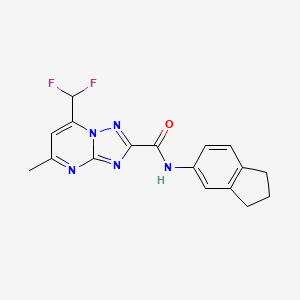 7-(difluoromethyl)-N-(2,3-dihydro-1H-inden-5-yl)-5-methyl[1,2,4]triazolo[1,5-a]pyrimidine-2-carboxamide